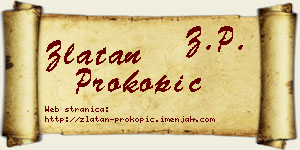 Zlatan Prokopić vizit kartica